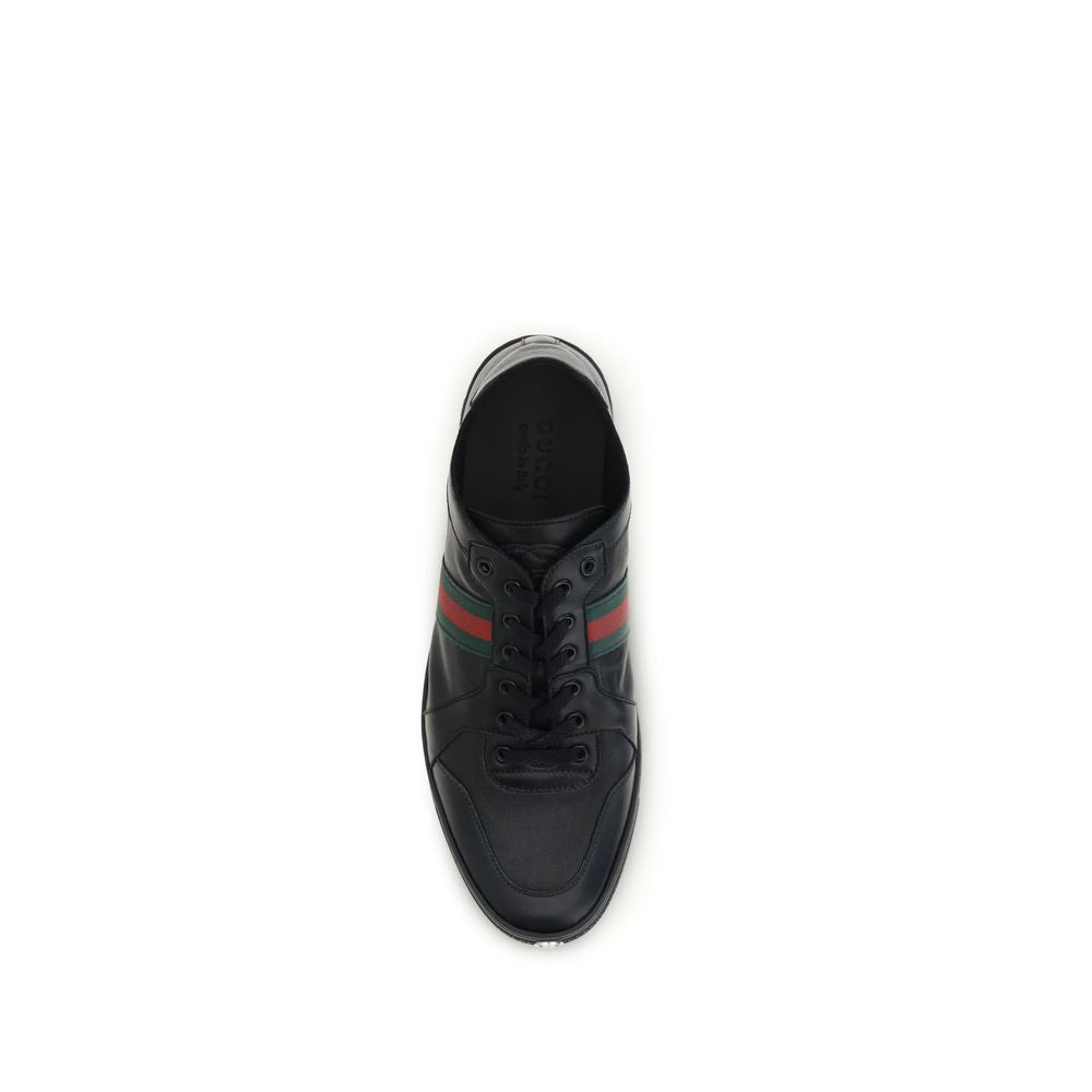 Gucci Black Lamb Ovis Aries Low Top Sneakers