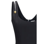 Versace Black Wool Oves Aries Cocktail Dress