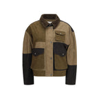Isabel Marant Étoile Bicolor Cotton Biker Jacket