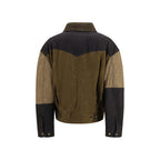 Isabel Marant Étoile Bicolor Cotton Biker Jacket