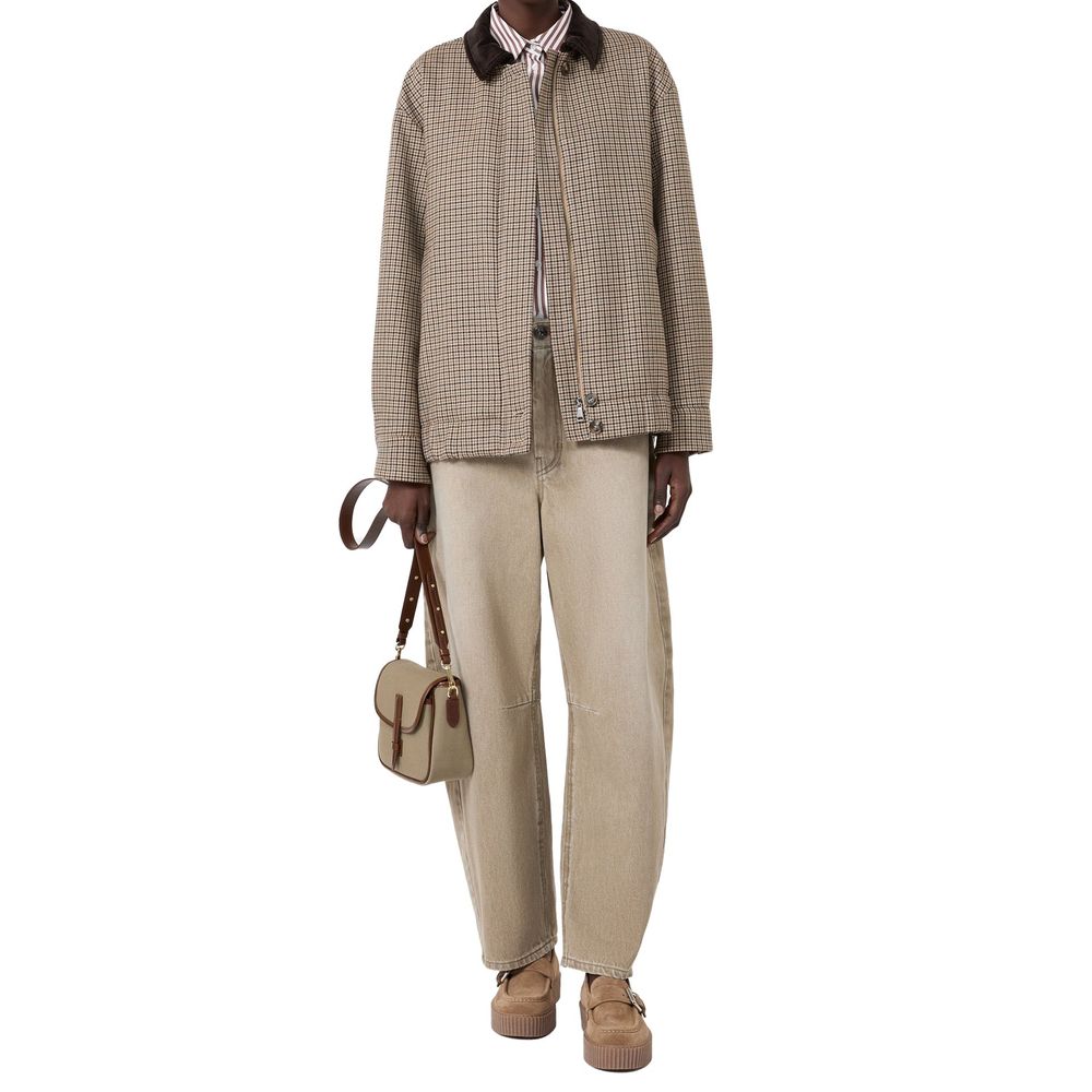 Max Mara Beige Cotton Boyfriend Jeans