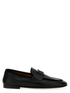 Dolce & Gabbana Black Calfskin Slip-On Loafers