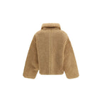 PINKO Beige Polyester Full-Length Jacket