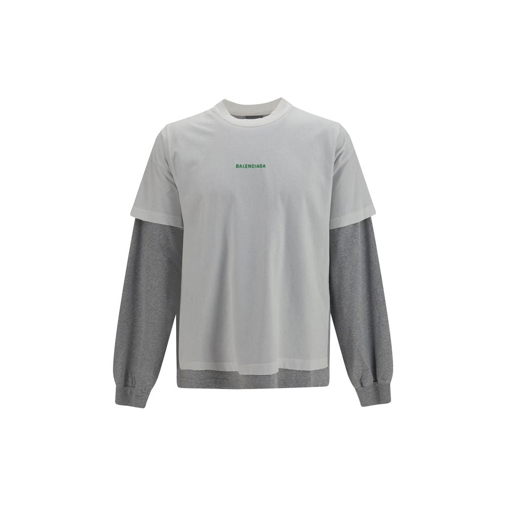 Balenciaga White Cotton T-Shirt