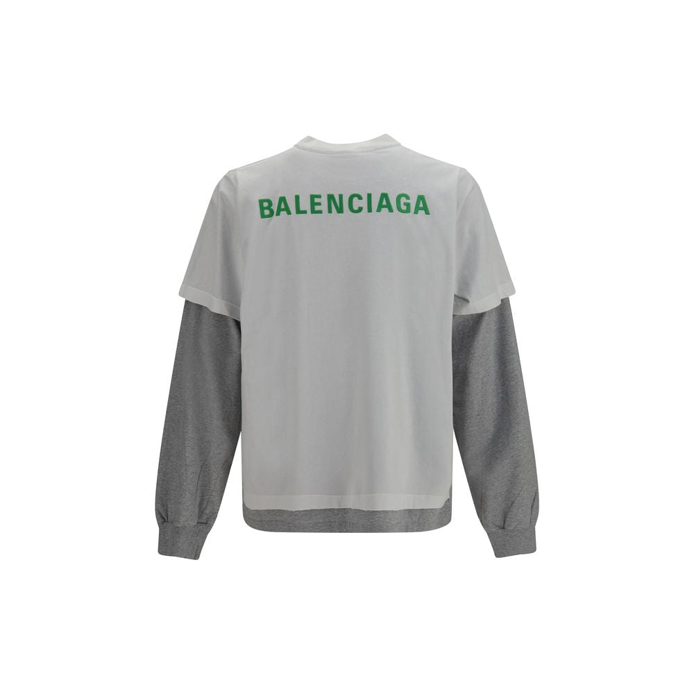 Balenciaga White Cotton T-Shirt