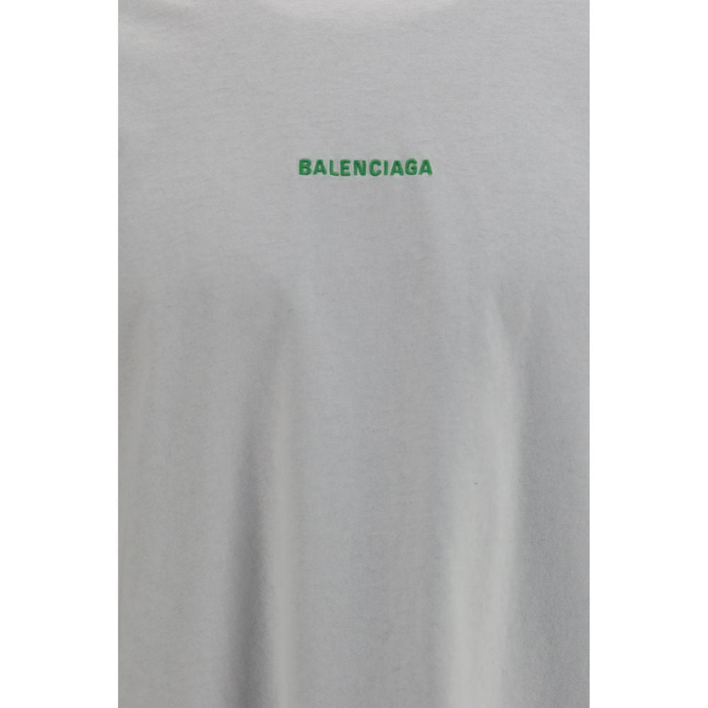 Balenciaga White Cotton T-Shirt