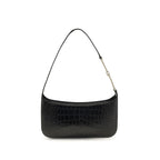 Tom Ford Black Calf Leather Bos Taurus Shoulder Bag