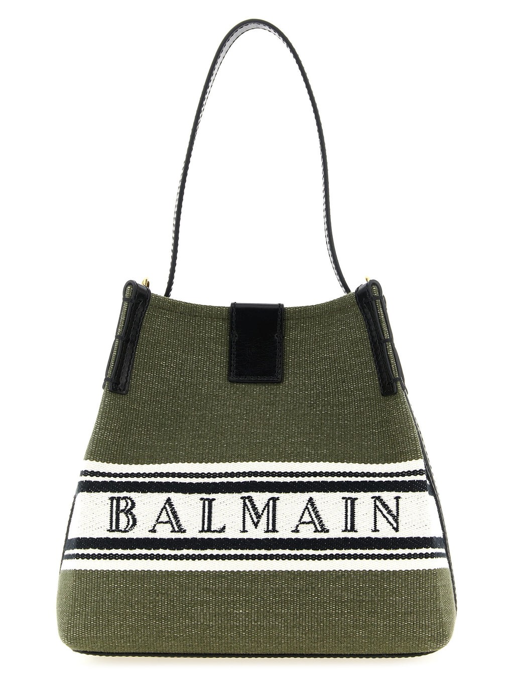 Balmain Bicolor Cotton Handbag