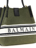 Balmain Bicolor Cotton Handbag