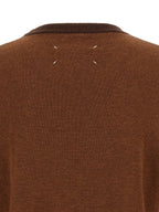 Maison Margiela Brown Wool Cardigan