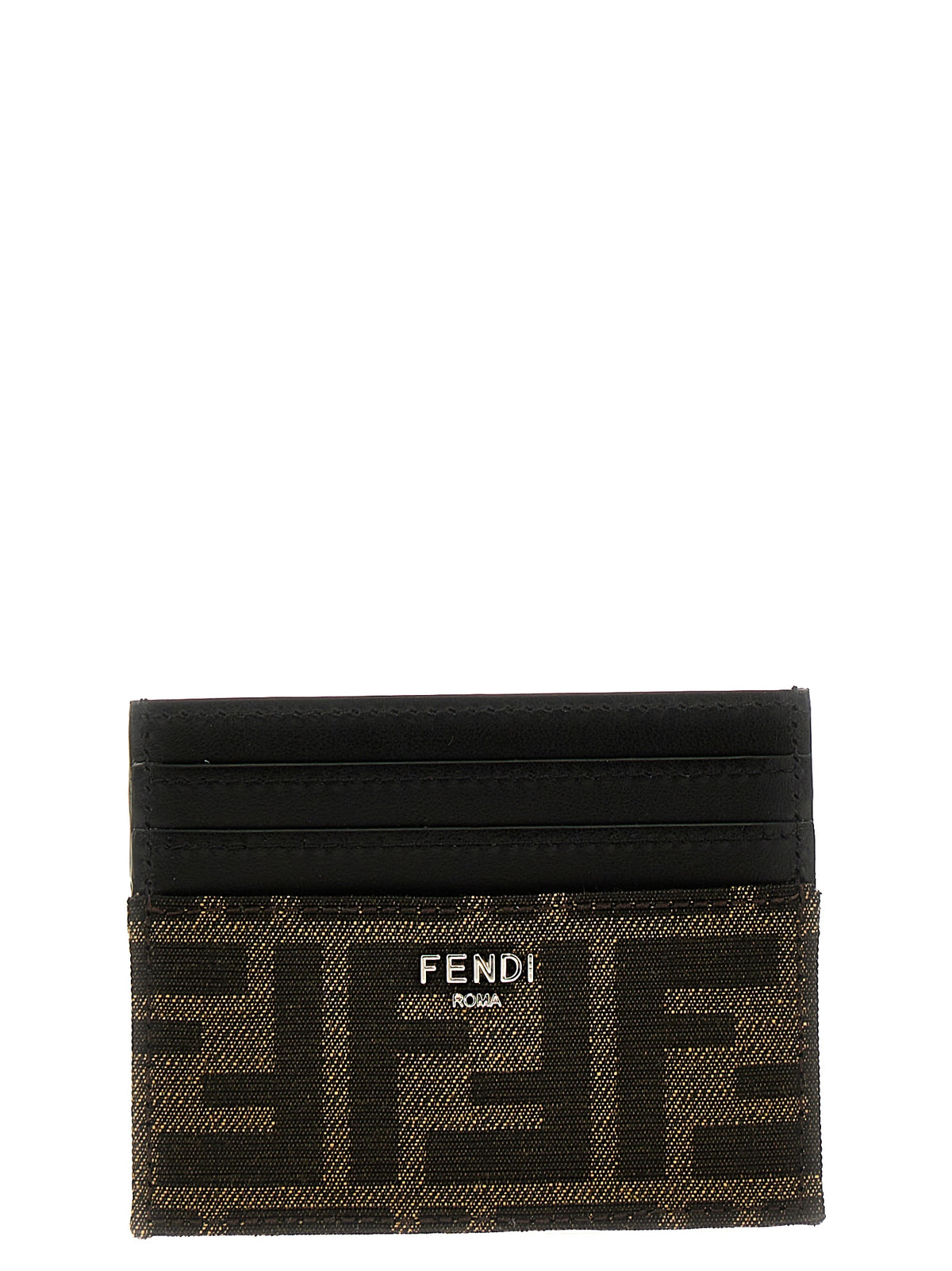 Fendi Brown Calfskin Cardholder