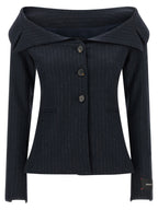 PINKO Blue Polyester Blazer