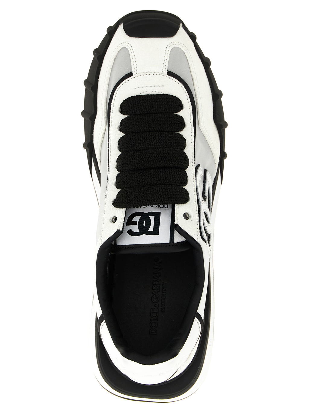Dolce & Gabbana Bicolor Polyamide Athletic Sneakers