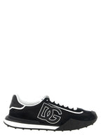 Dolce & Gabbana Black Polyamide Athletic Sneakers