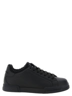 Dolce & Gabbana Black Calfskin Low Top Sneakers