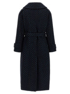 PINKO Blue Wool Coat