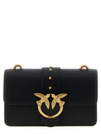 PINKO Black Calfskin Crossbody Bag
