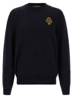 Dolce & Gabbana Blue Virgin Wool Cardigan