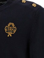 Dolce & Gabbana Blue Virgin Wool Cardigan