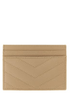 Saint Laurent Beige Calfskin Cardholder