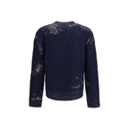 Maison Margiela Blue Cotton Sweatshirt