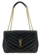 Saint Laurent Black Lamb Leather Shoulder Bag