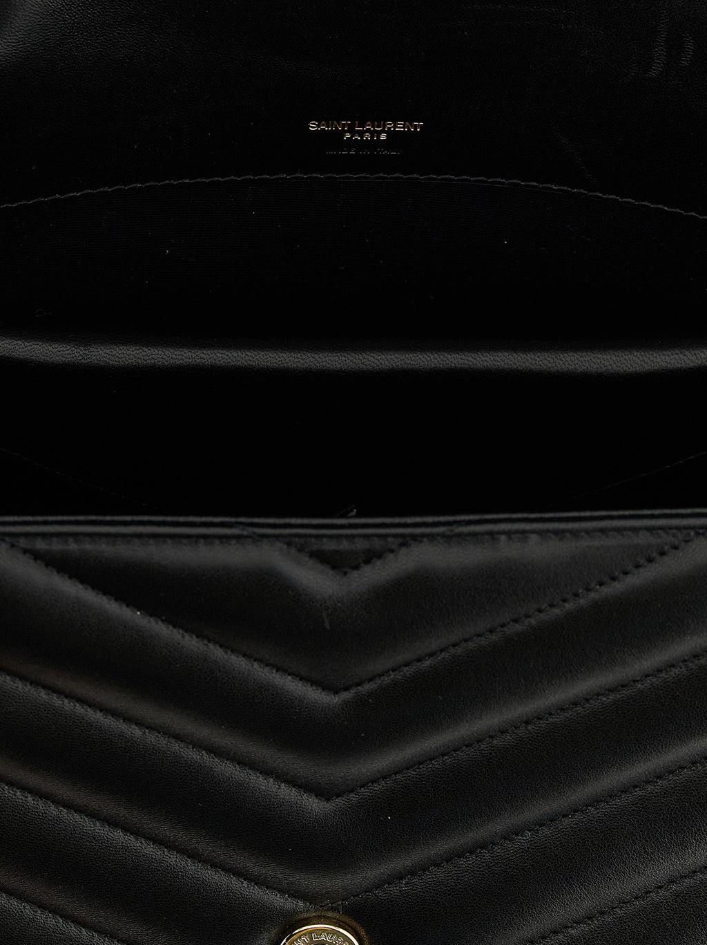 Saint Laurent Black Lamb Leather Shoulder Bag