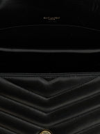 Saint Laurent Black Lamb Leather Shoulder Bag