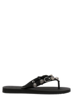 Balenciaga Black Rubber Slides