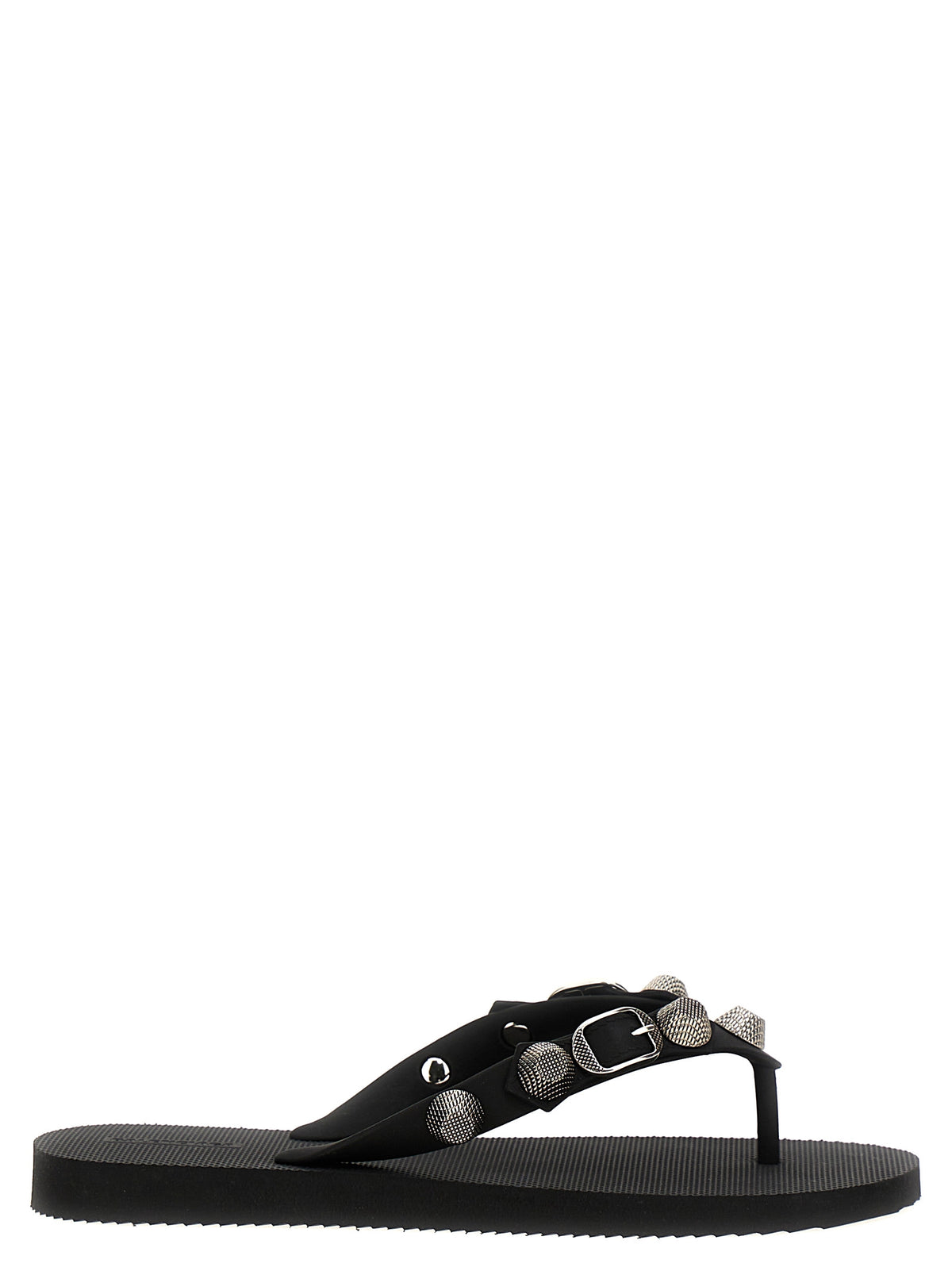 Balenciaga Black Rubber Slides