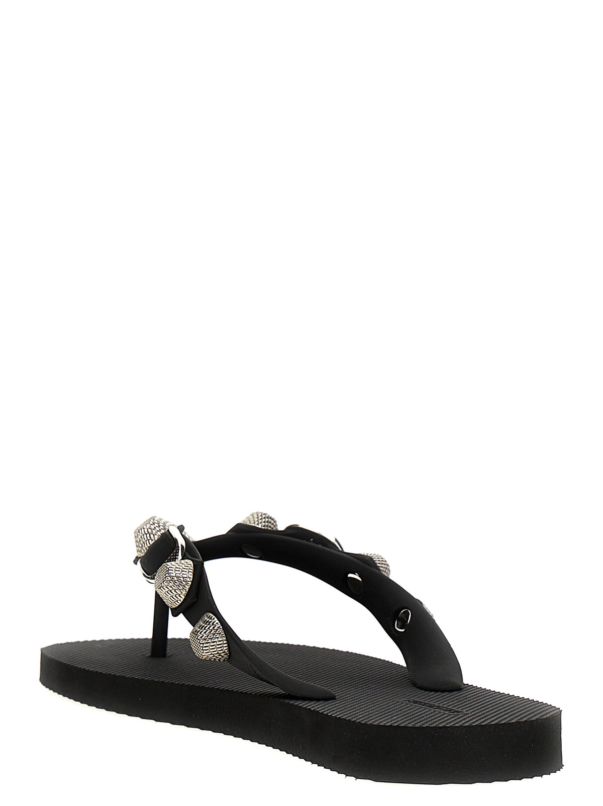 Balenciaga Black Rubber Slides