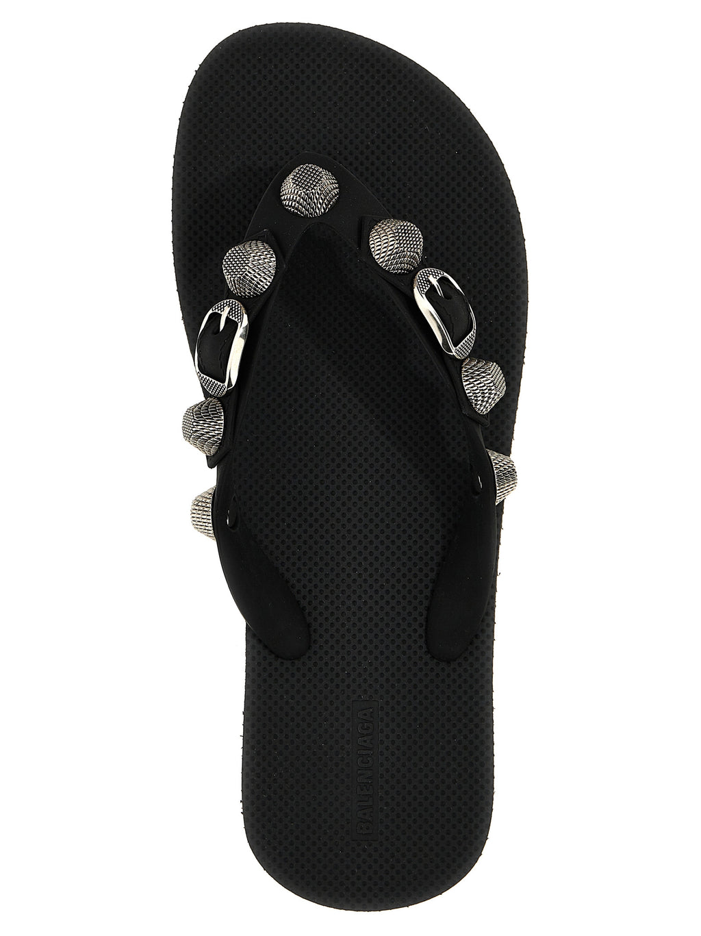 Balenciaga Black Rubber Slides