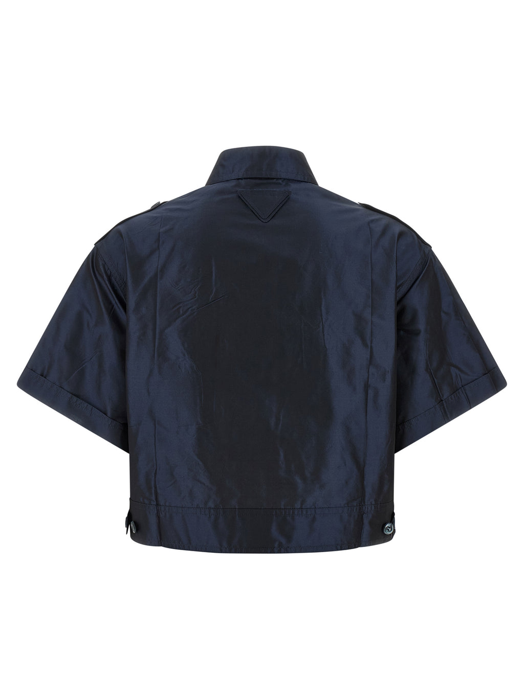 Prada Blue Silk Blouse