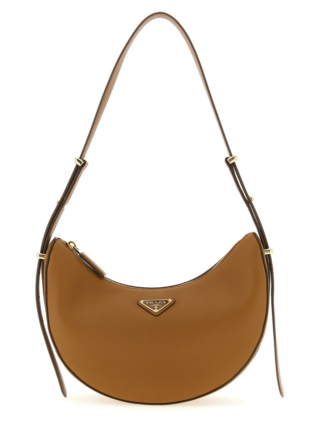 Prada Brown Calfskin Shoulder Bag