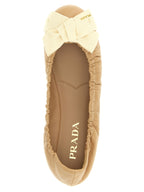 Prada Beige Calfskin Ballet Flats
