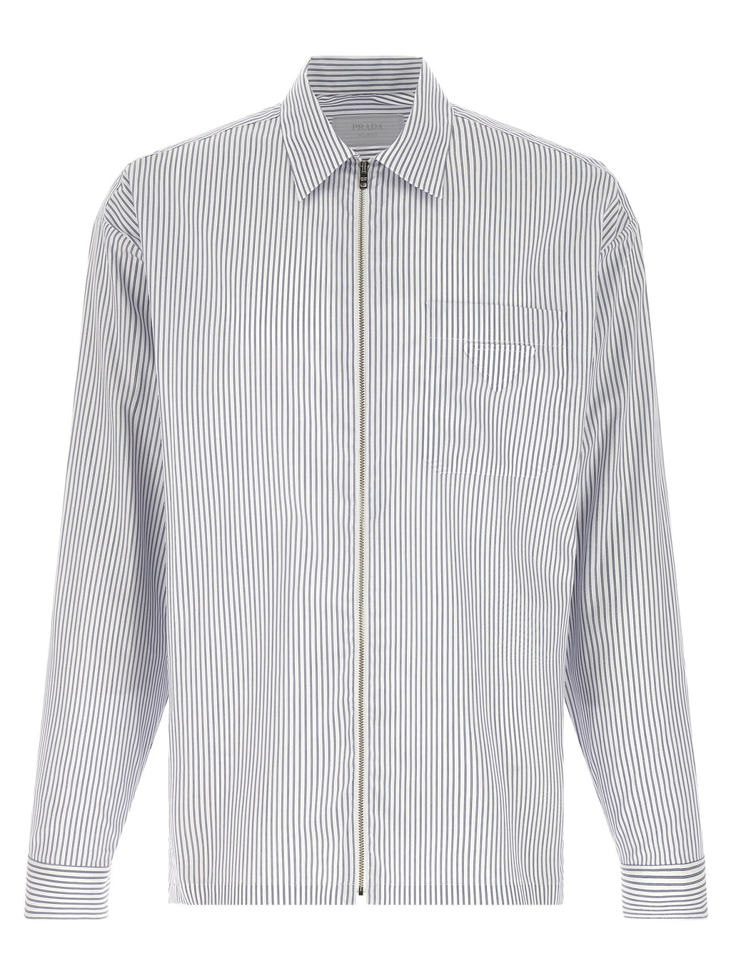 Prada Blue Cotton Blouse