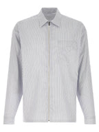 Prada Blue Cotton Blouse