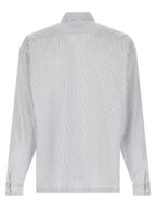Prada Blue Cotton Blouse