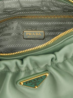 Prada Bicolor Lamb Leather Shoulder Bag