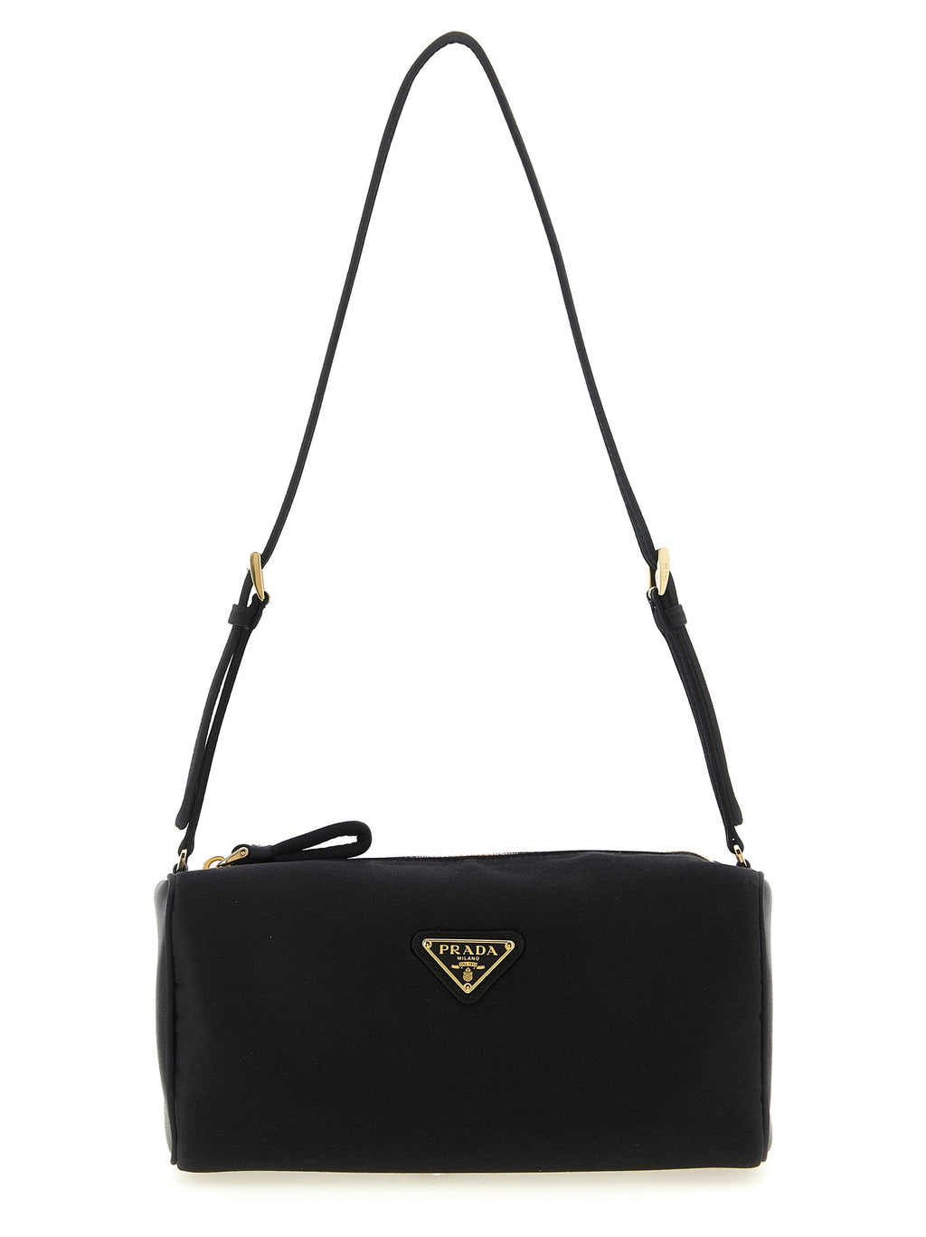 Prada Black Viscose Shoulder Bag