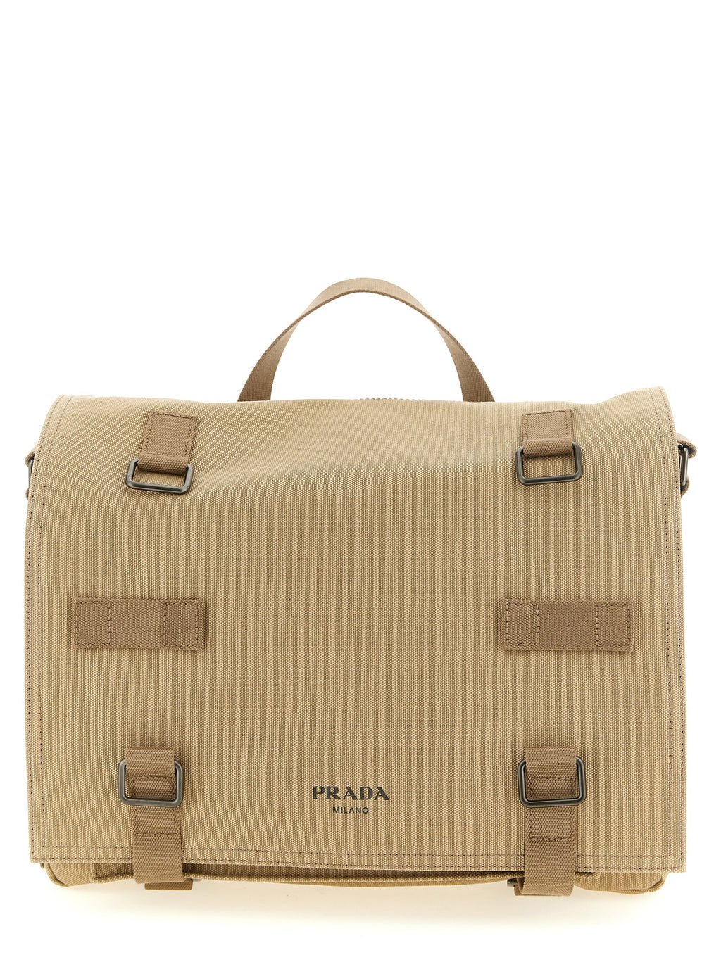 Prada Beige Cotton Crossbody Bag