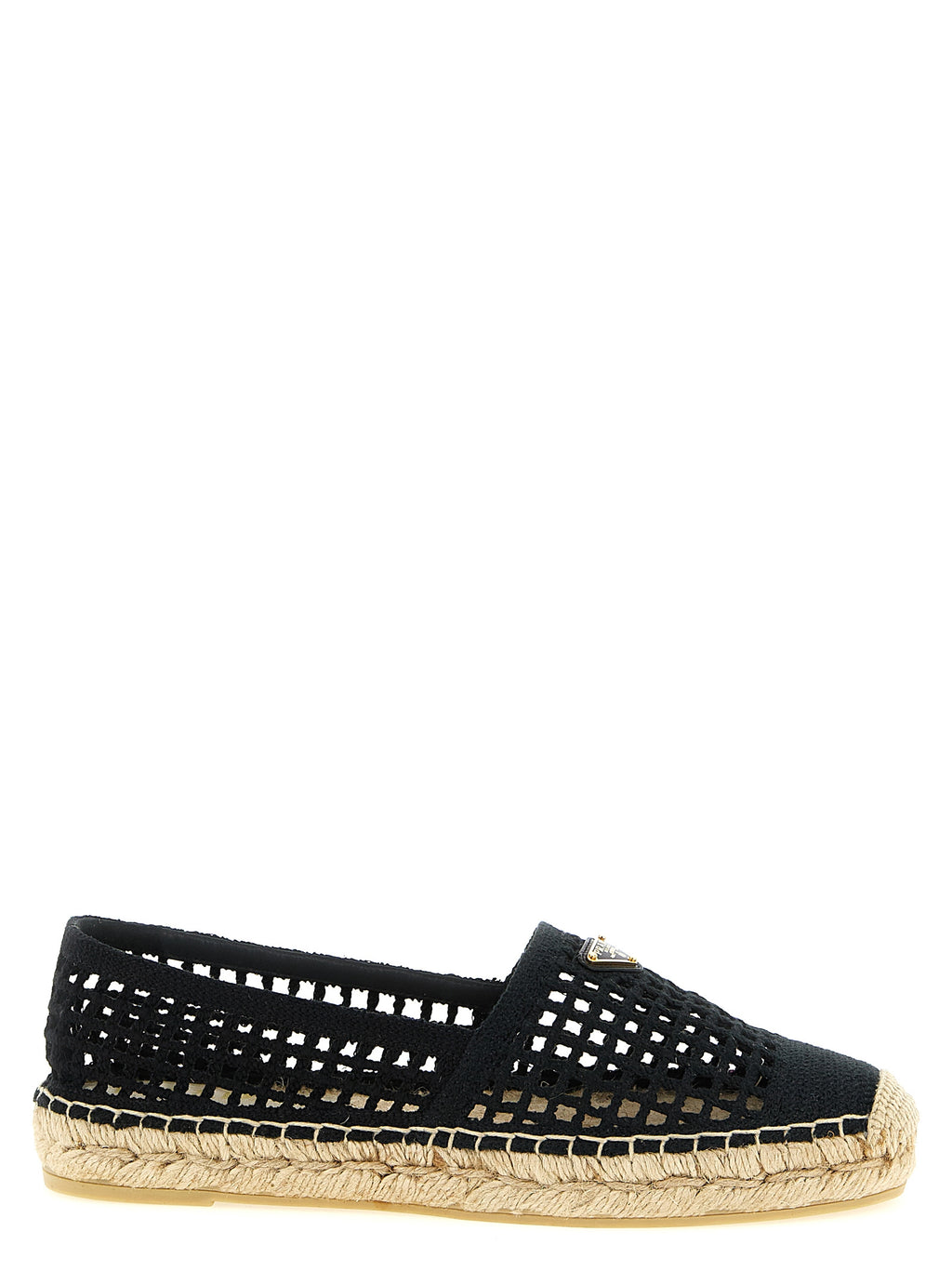Prada Black Cotton Espadrilles