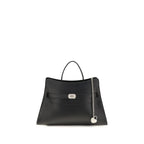 Alexander McQueen Black Calf Leather Bos Taurus Shoulder Bag