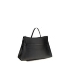 Alexander McQueen Black Calf Leather Bos Taurus Shoulder Bag