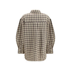 Ganni Beige Cotton Dress Shirt