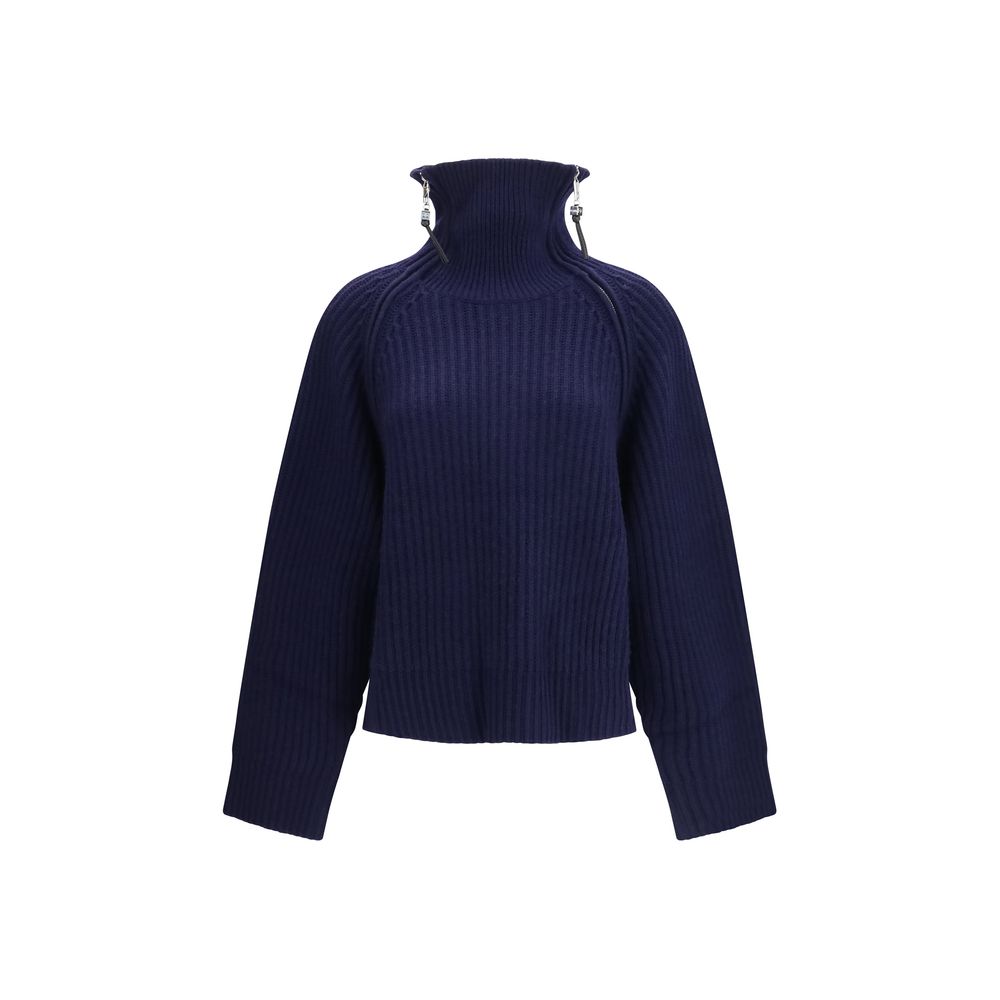 Ganni Blue Wool Oves Aries Sweatshirt