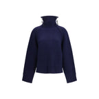Ganni Blue Wool Oves Aries Sweatshirt