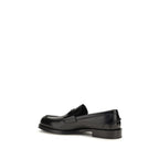 Dolce & Gabbana Black Calf Leather Bos Taurus Slip-On Loafers