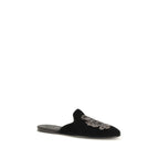 Dolce & Gabbana Black Velvet Flats
