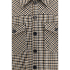 Dolce & Gabbana Brown Wool Oves Aries Full-Length Jacket